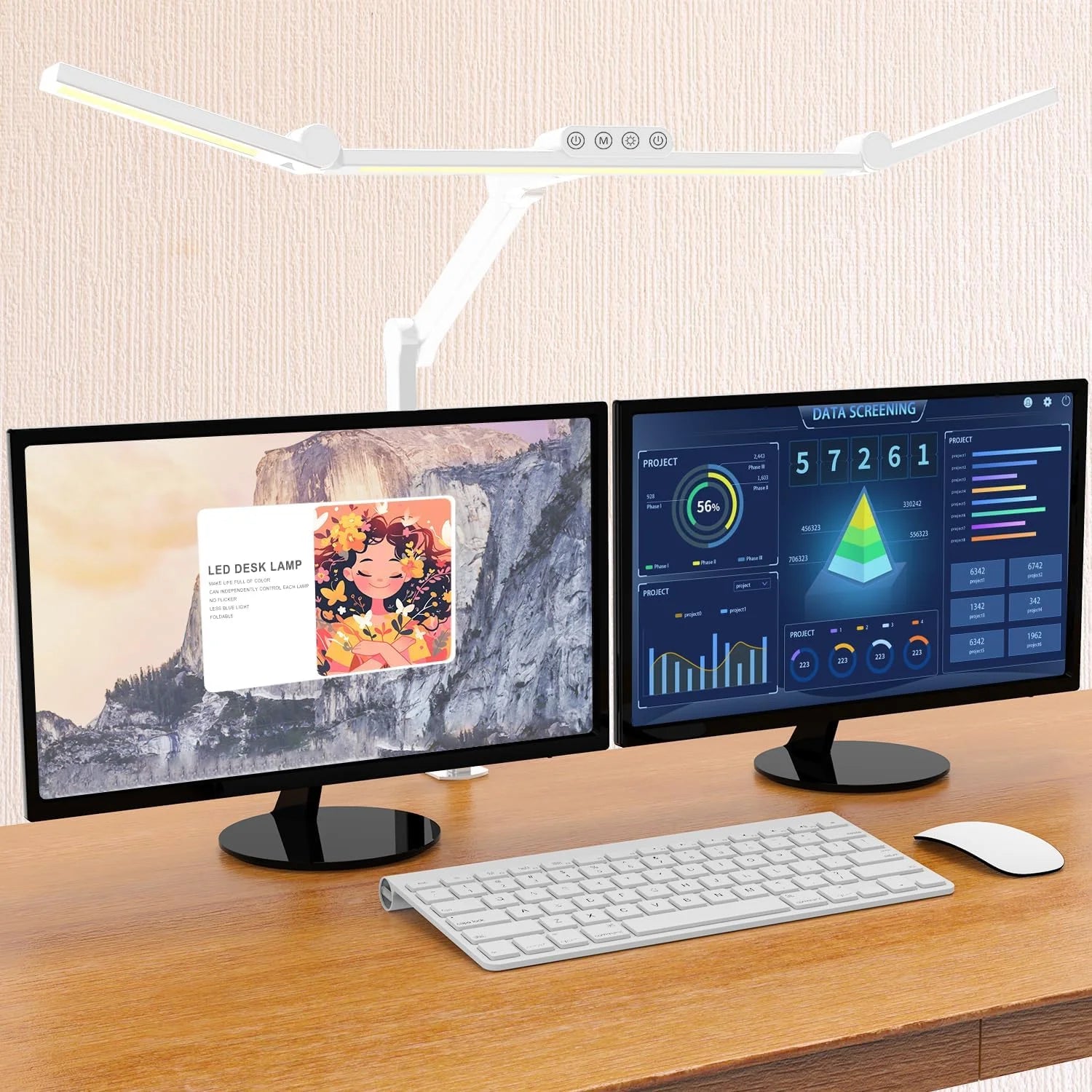 Micomlan Led Desk Lamp with Clamp, Dimmable bifanuoyard - Image 3