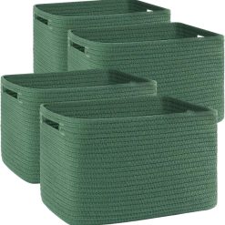 Alternative view of 4 Pack Storage Baskets for Organizing, Woven Baskets for Shelves, Perfect for Toys, Books, Towels, and Clothes bifanuoyard