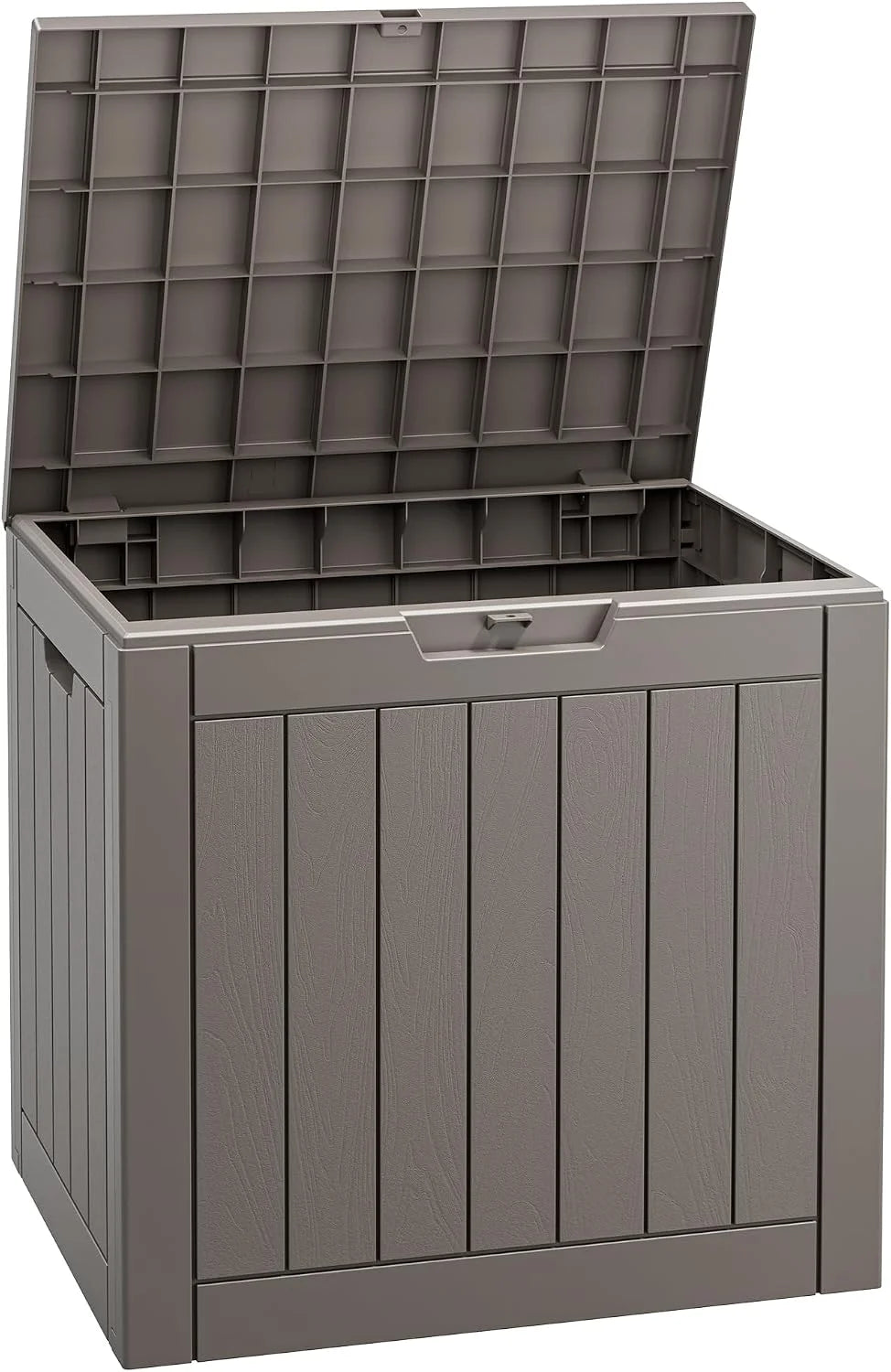 Fancyango 50 Gallon Waterproof Deck Box, Resin Outdoor Storage Box, Black - Image 7