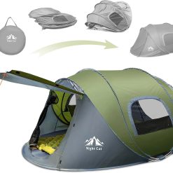 Alternative view of New Arrivals Cat Pop-up Camping Tent: 2 Person Tent Waterproof Instant Easy Setup Family Tent