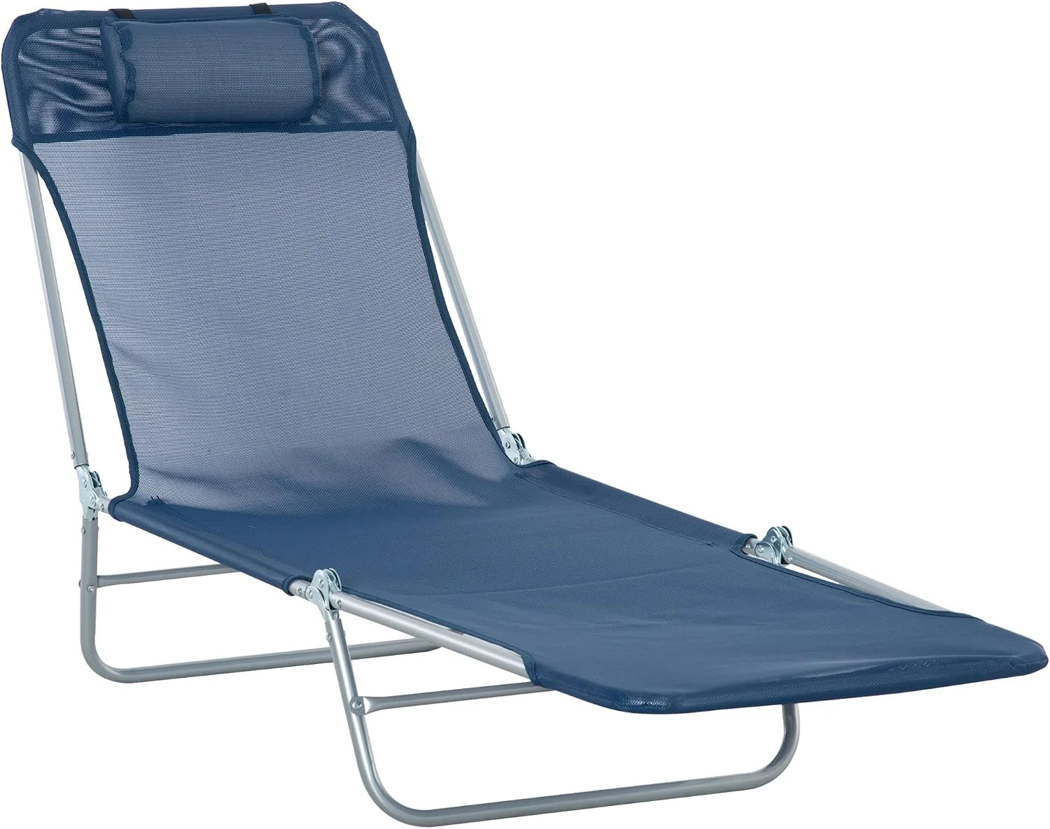 Outsunny Folding Chaise Lounge Chair, Pool Sun Tanning Chair bifanuoyard - Image 11