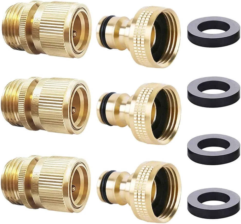 Hose Quick Connector Water Hose Qucik Connect Garden Hose Connectors Brass Hose connectors Water Quick Connect - Image 4