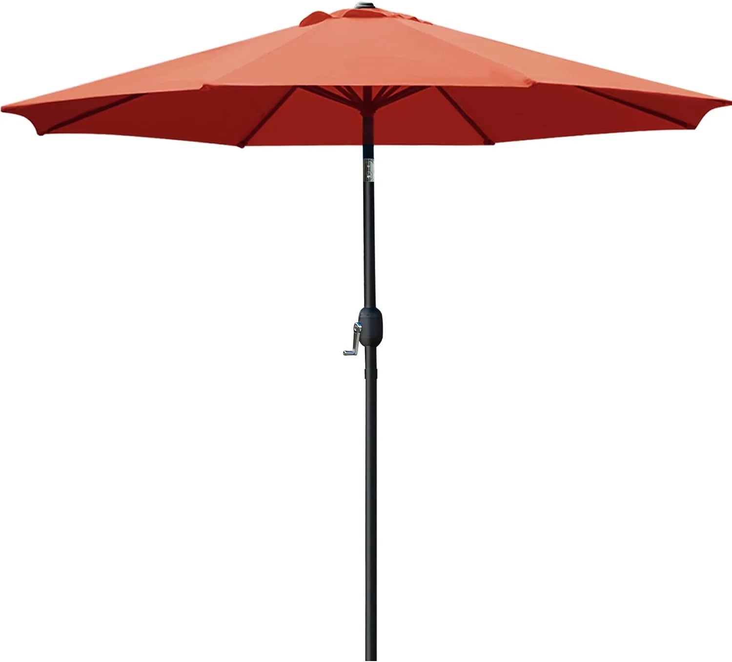 Sunnyglade 9" Patio Umbrella Outdoor Table Umbrella with 8 Ribs Tan - Image 5