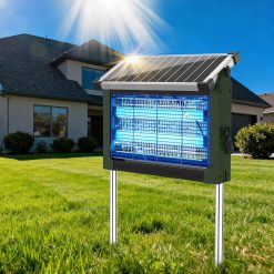 Alternative view of New Arrivals Solar Bug Zapper Outdoor, 4500V Mosquito Zapper Fly Trap for Patio, 10W Solar Panel, IPX5 Waterproof