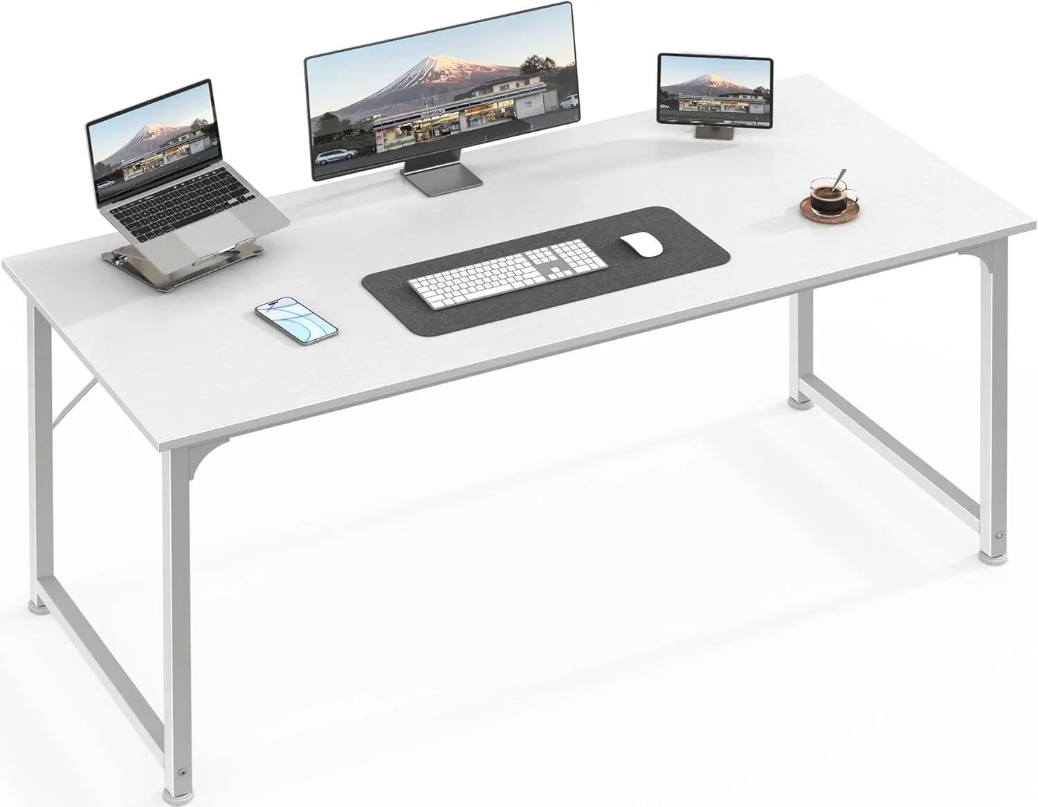 New Arrivals Computer Desk, 55 Inch Home Office Desk - Image 5