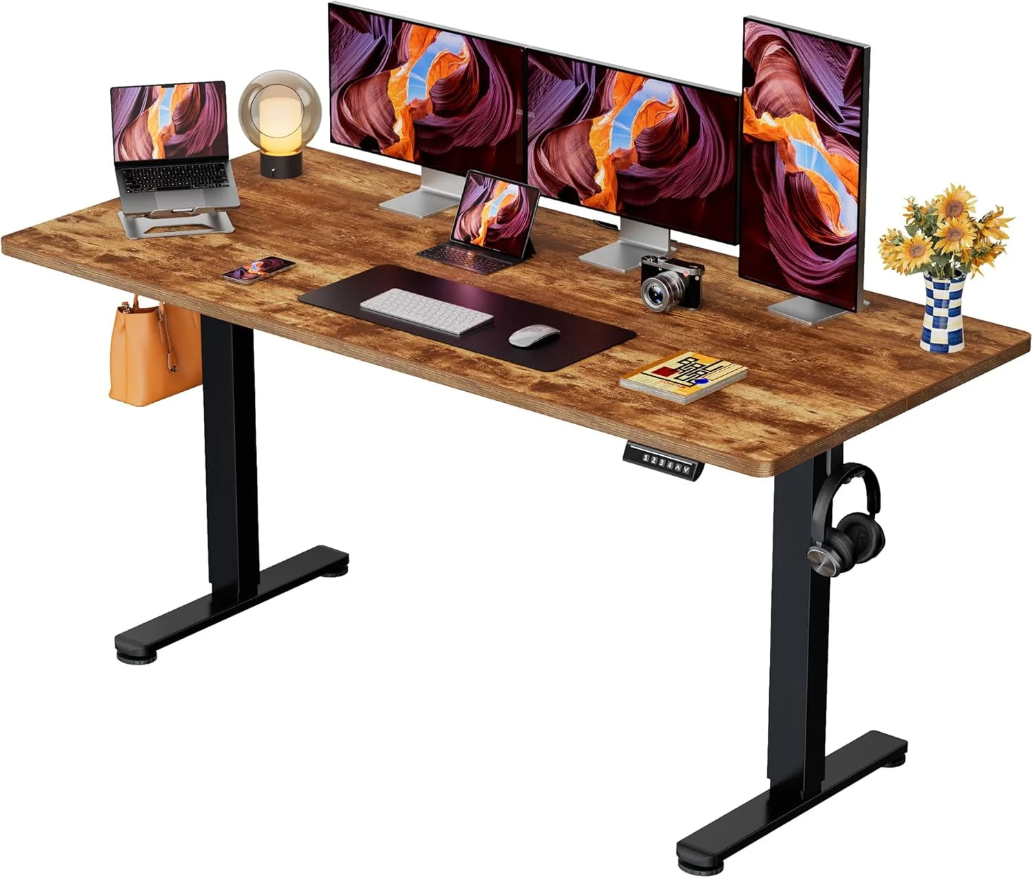 New Arrivals Height Adjustable Electric Standing Desk, 48 x 24 Inches Sit Stand up Desk - Image 45