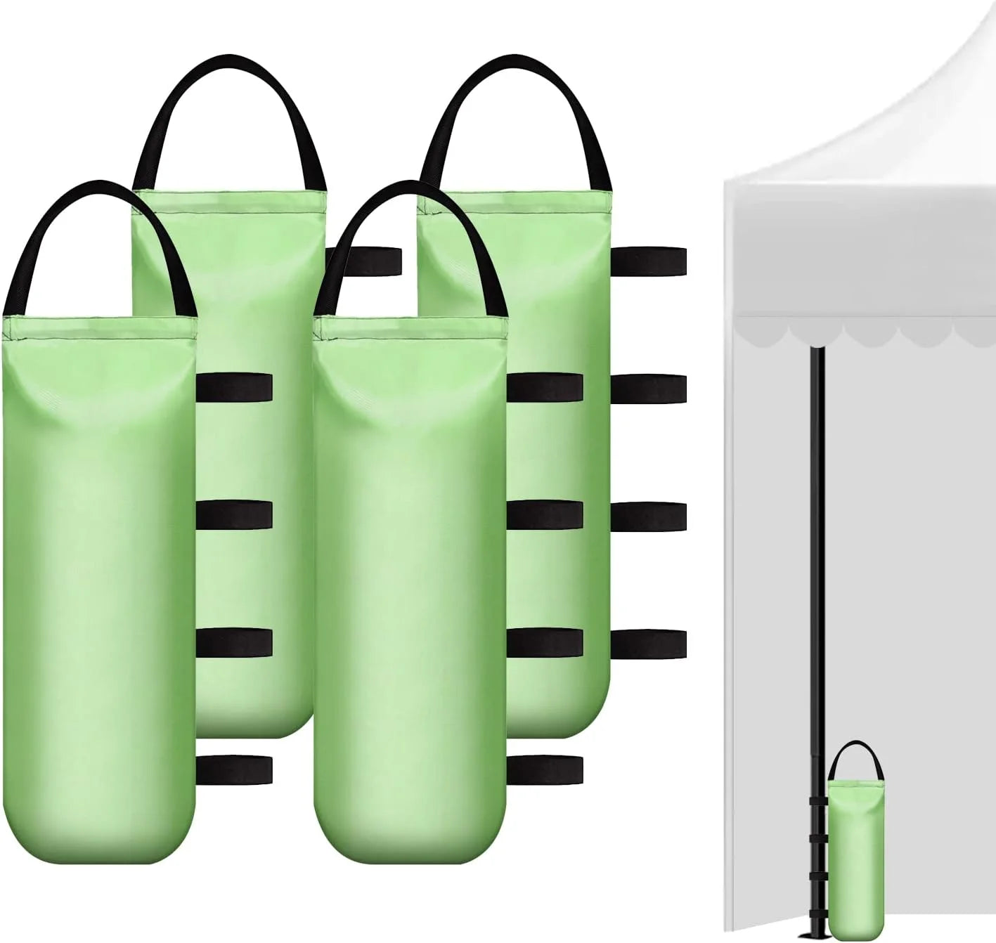 New Arrivals 125 LBS Canopy Weights Sand Bags for Canopy Outdoor Advertising Tent Sunshade Fixed Windproof Pop up Tent(No Sand) 4-Pack Package May - Image 2