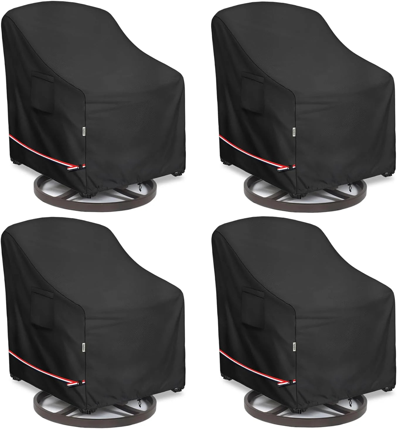 New Arrivals Patio Chair Covers for Outdoor Furniture Waterproof 4 Pack - Image 2