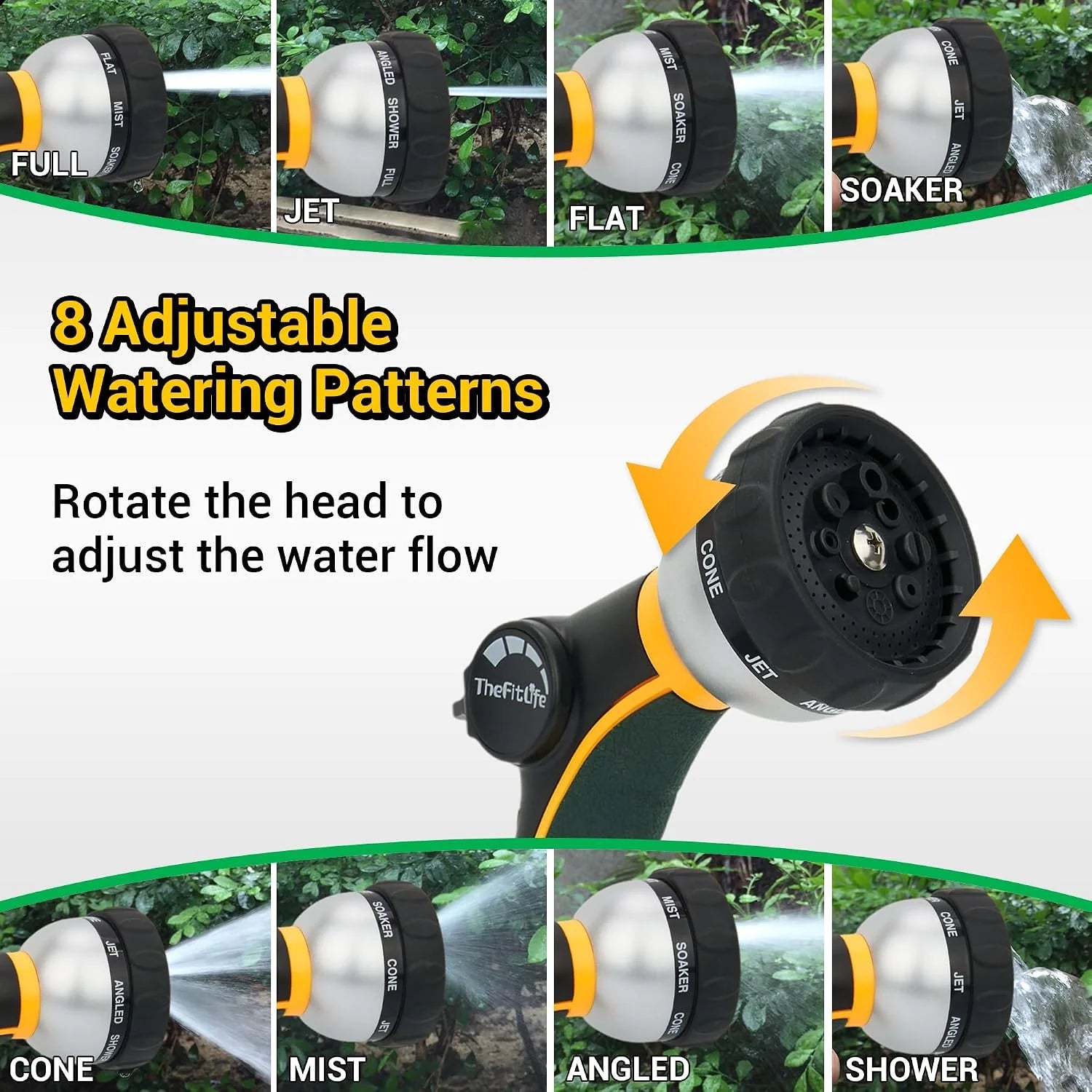 New Arrivals Garden Hose 100 ft, Heavy Duty 100ft Non-Expandable Long Water Hose, 1/2 id x 100 Feet - Image 2