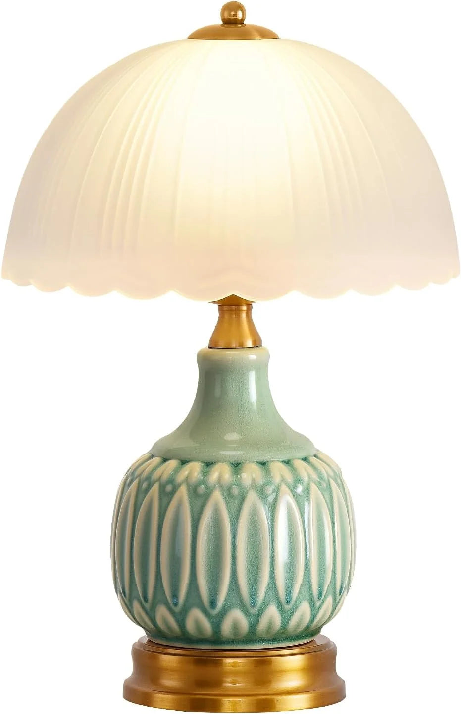 WELAISA Table Lamps Ceramic Retro Lamp, 15. Modern Bedside Nightstand Traditional Lamps bifanuoyard - Image 2
