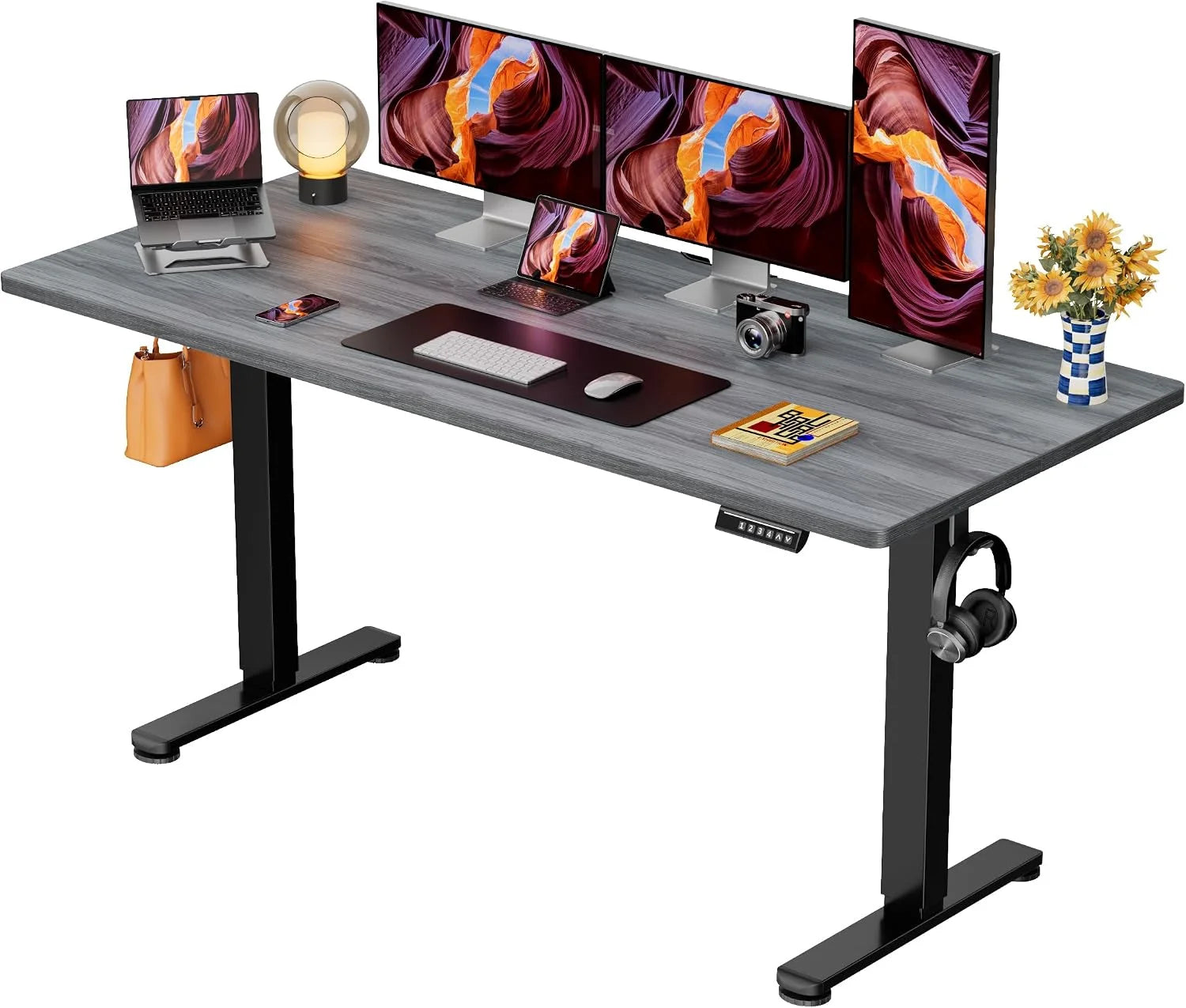 New Arrivals Height Adjustable Electric Standing Desk, 48 x 24 Inches Sit Stand up Desk - Image 35
