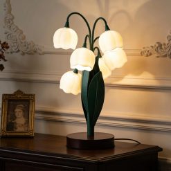 New Arrivals Flower Lamp for Home, 3-Color Temperature, Bedside Vintage Table Lamps