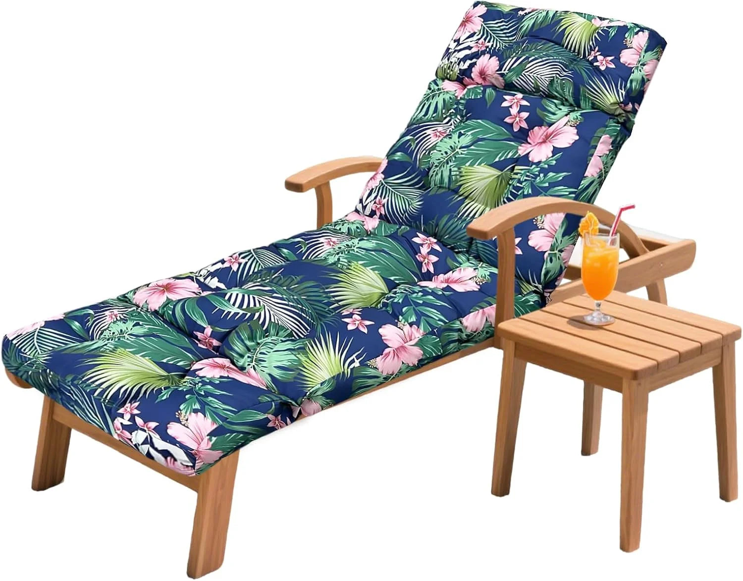HCyopin Outdoor Chaise Lounge Chair Cushion 75.1 x 23.6 x 4.7in, Waterproof Replacement Cotton Patio Thickened Pool Lounge Chair Cushion - Image 5