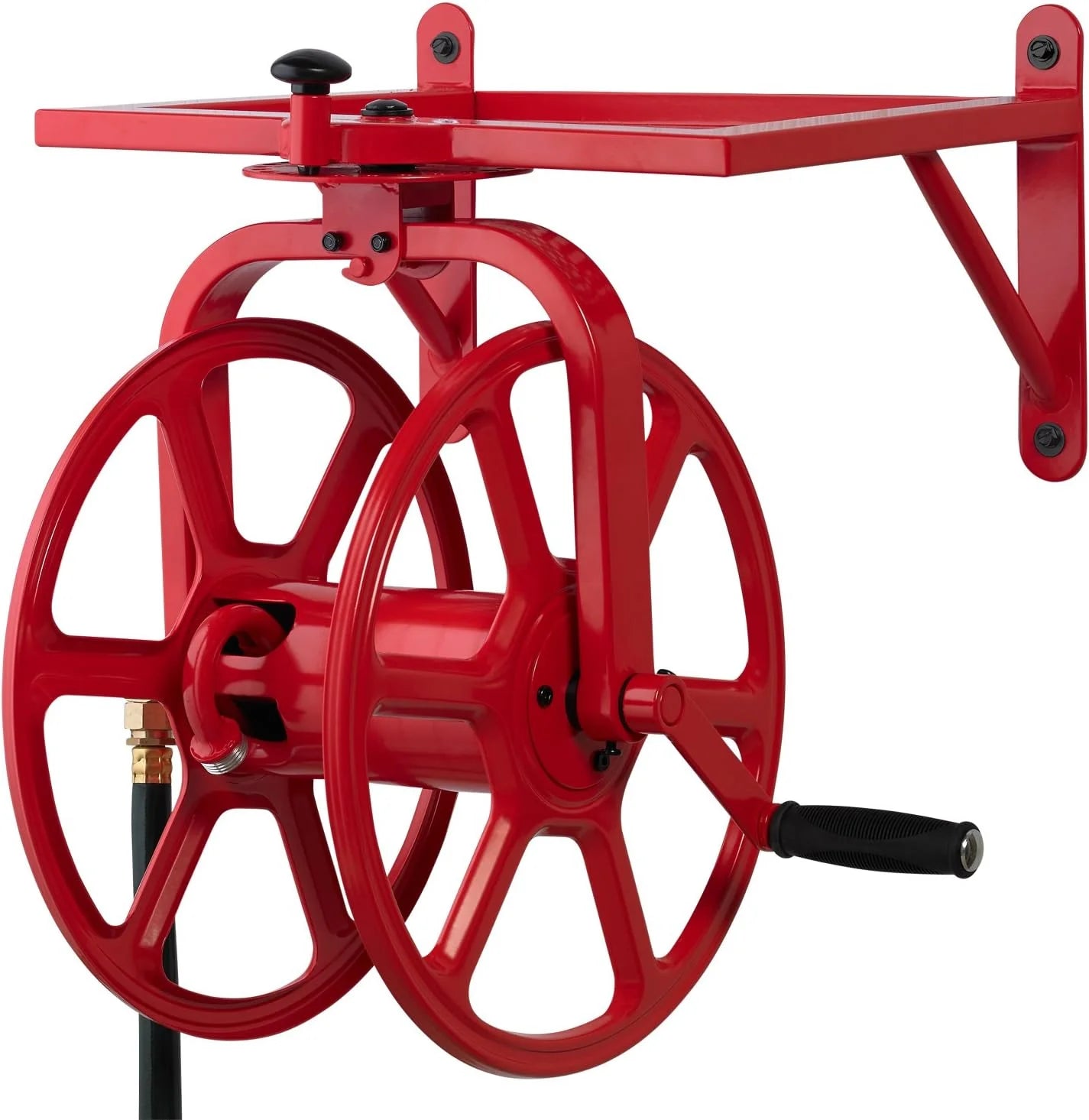 New Arrivals Garden 710 Navigator Rotating Garden Hose Reel, Holds 125-Feet of 5/8-Inch Hose " Bronze - Image 5