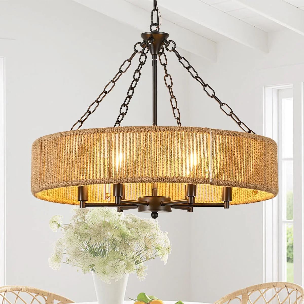 New Arrivals Farmhouse Chandelier, Modern Hanging Pendant Lighting - Image 14