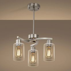 New Arrivals 6-Light Modern Farmhouse Black Chandelier, Adjustable Height Hanging Industrial Pendant Lights Kitchen Island