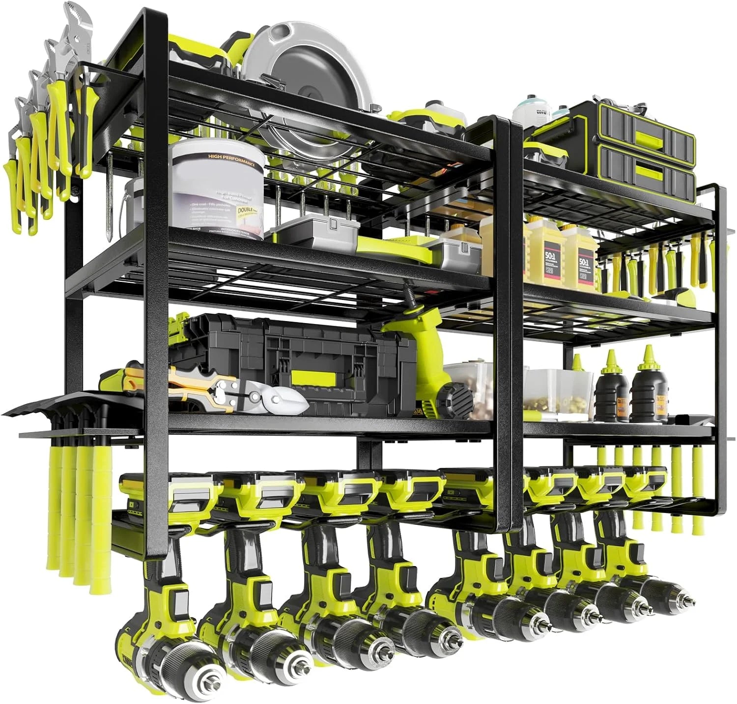 New Arrivals Power Tool Organizer, Garage Tool Organizers and Storage, Drill Holder Wall Mount - Image 2