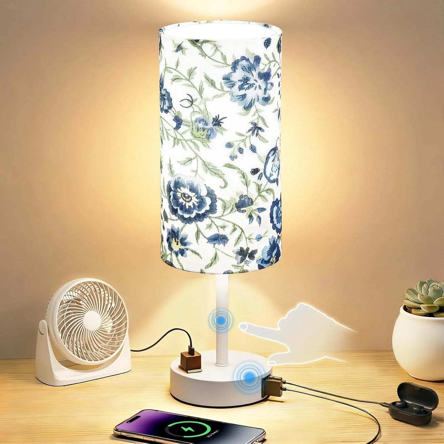 Fitfull 2-Pack Table Lamps, Dimmable bifanuoyard - Image 8
