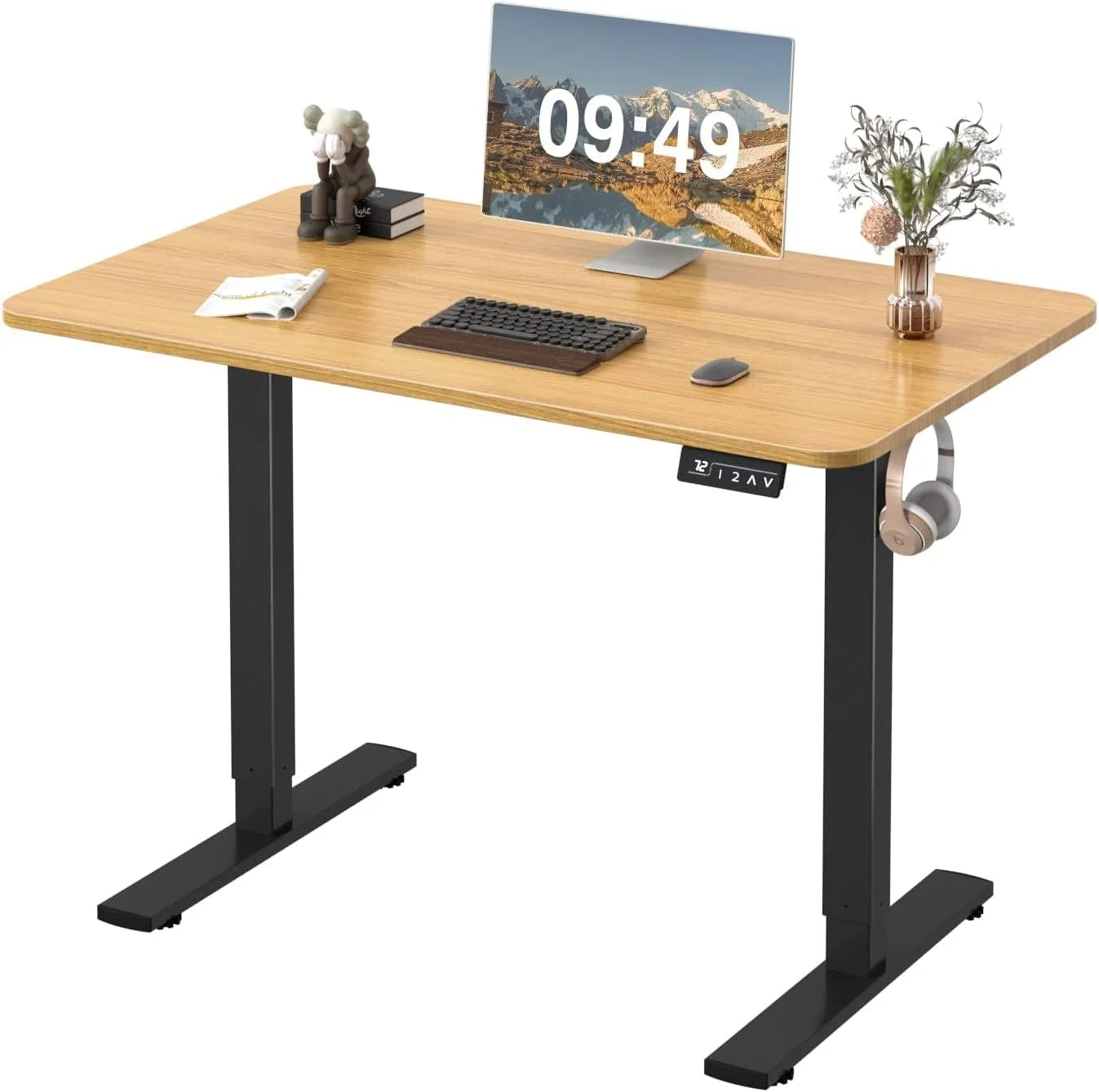 New Arrivals 55 x 24 Inches Electric Height Adjustable Standing Desk Large Sit Stand Up Desk Home Office Computer Desk Memory - Image 6
