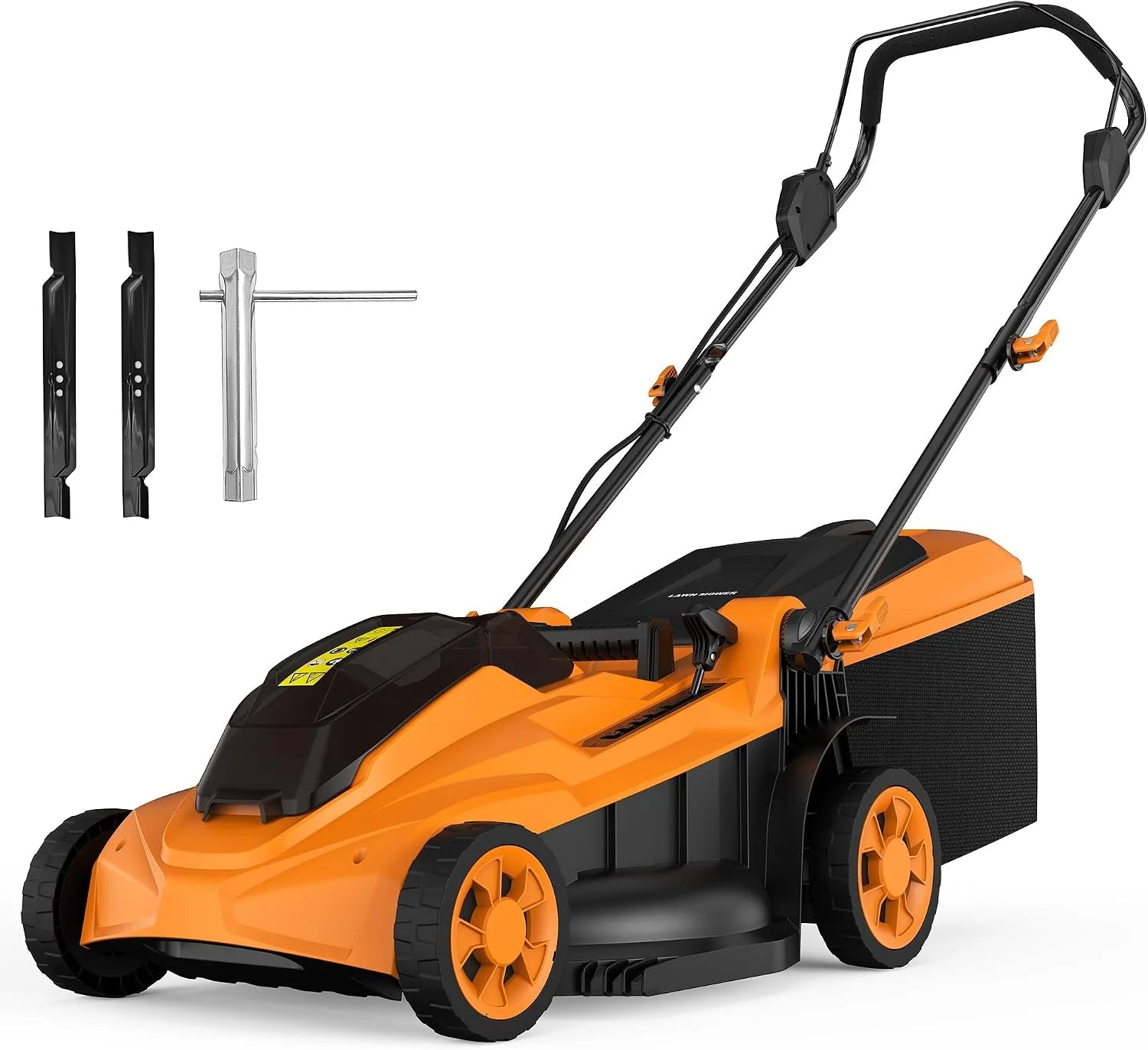 New Arrivals Cordless Lawn Mower (No Battery) Compatible with Dewalt 2"x 20VMax Battery