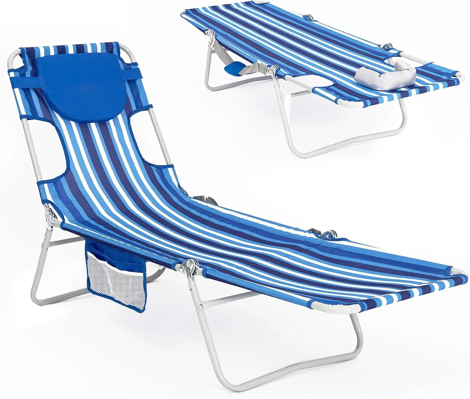 WEJOY Folding Tanning Chair with Face Hole, 5-Position Face Down Beach Lounge Chair for Sunbathing bifanuoyard - Image 5