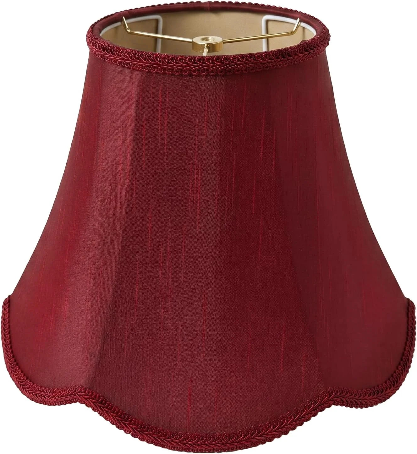 Beige Scalloped Lamp Shades Set of 2 bifanuoyard - Image 2