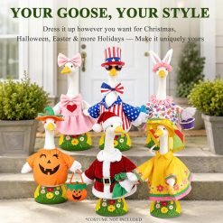 Alternative view of New Arrivals 23 Inch Large Porch Goose Statue, PE Plastic Outdoor Goose Decor for Lawn