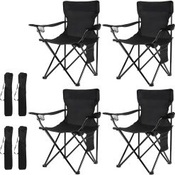 Alternative view of Damei century 4Pack Folding Camping Chairs, Portable for Beach, Lawn, Yard bifanuoyard