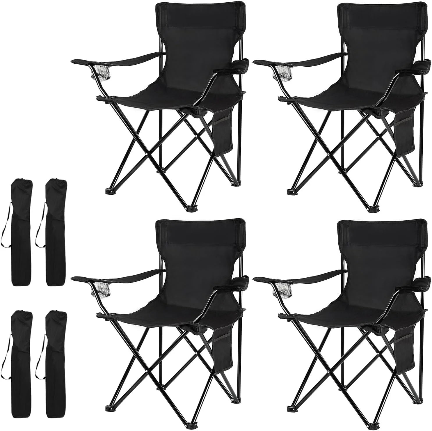 Damei century 4Pack Folding Camping Chairs, Portable for Beach, Lawn, Yard bifanuoyard - Image 2
