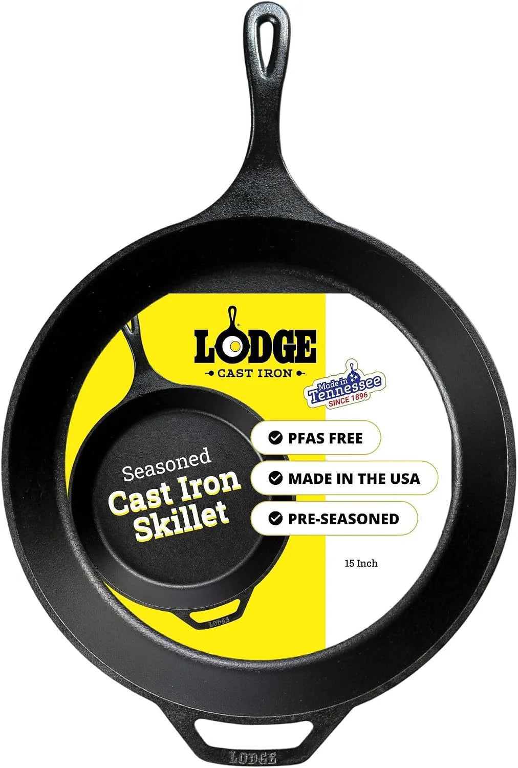 New Arrivals Seasoned Cast Iron Skillet Set 8, 10.25 & 12 Inches - Image 9