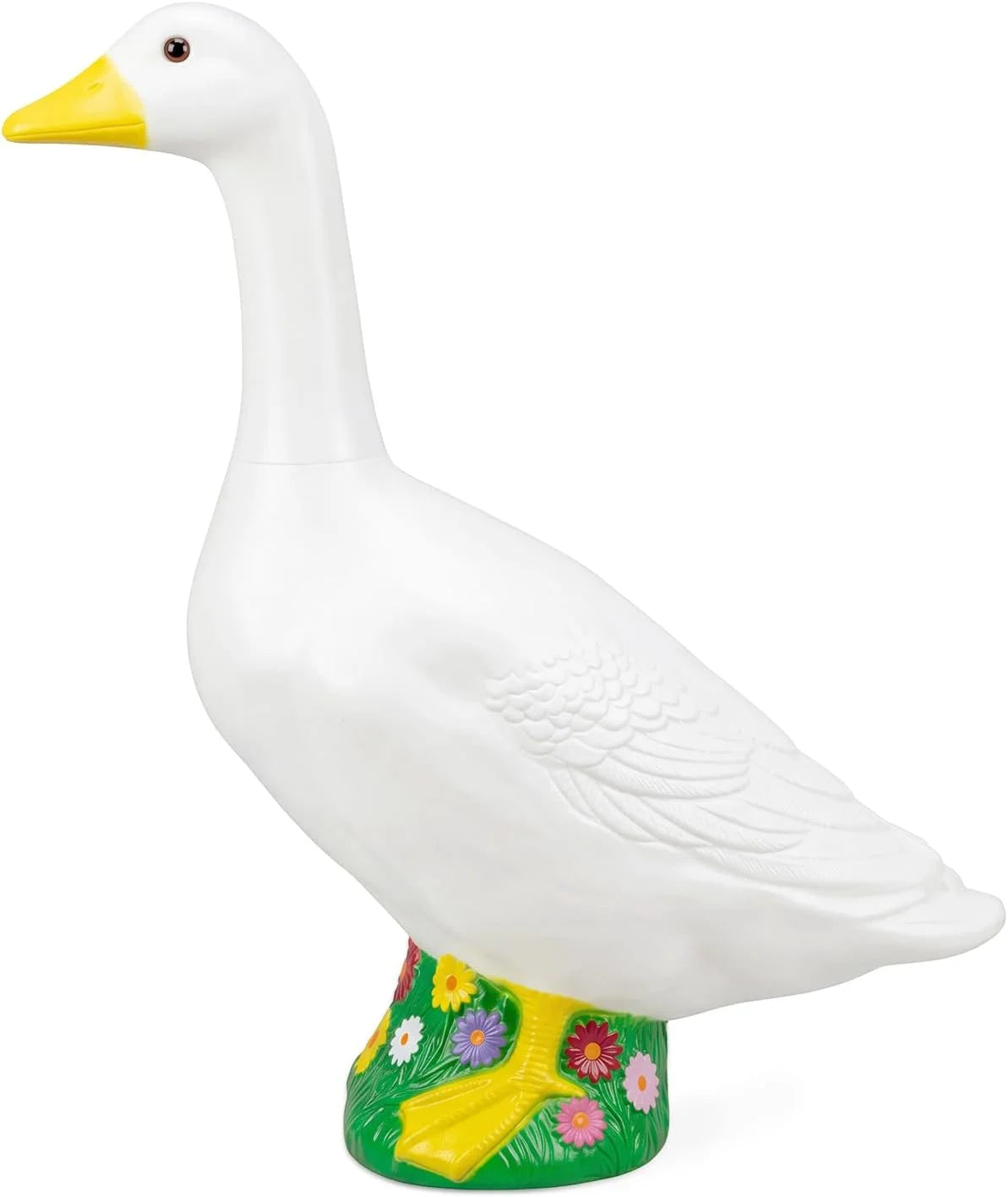 New Arrivals 23 Inch Large Porch Goose Statue, PE Plastic Outdoor Goose Decor for Lawn