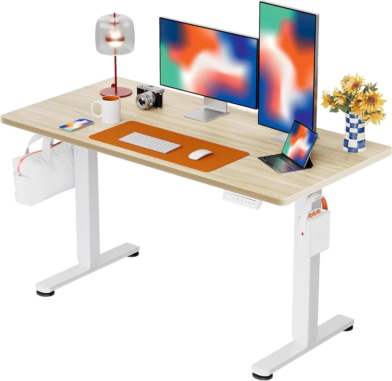 New Arrivals Height Adjustable Electric Standing Desk, 48 x 24 Inches Sit Stand up Desk - Image 7