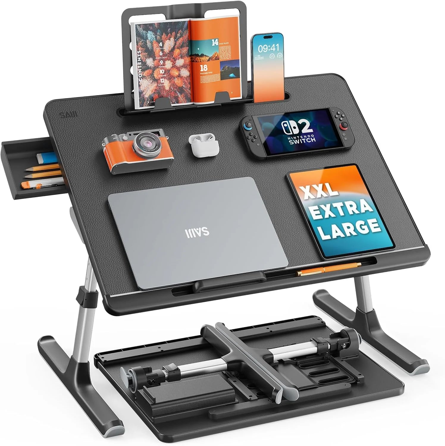 New Arrivals Bed Tray Desk, SAIJI X-Large Adjustable Laptop Table - Image 4