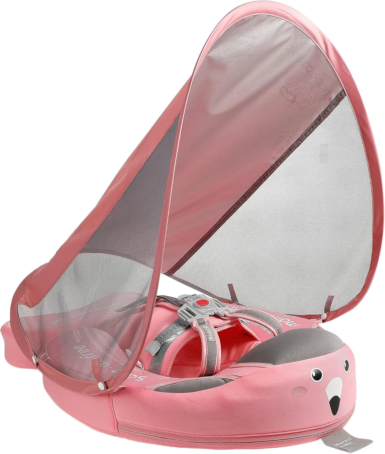Mambobaby Float Self-Inflating Baby Pool Floats Hammock with Canopy, Compressible Folding Baby Floating Bed bifanuoyard - Image 9