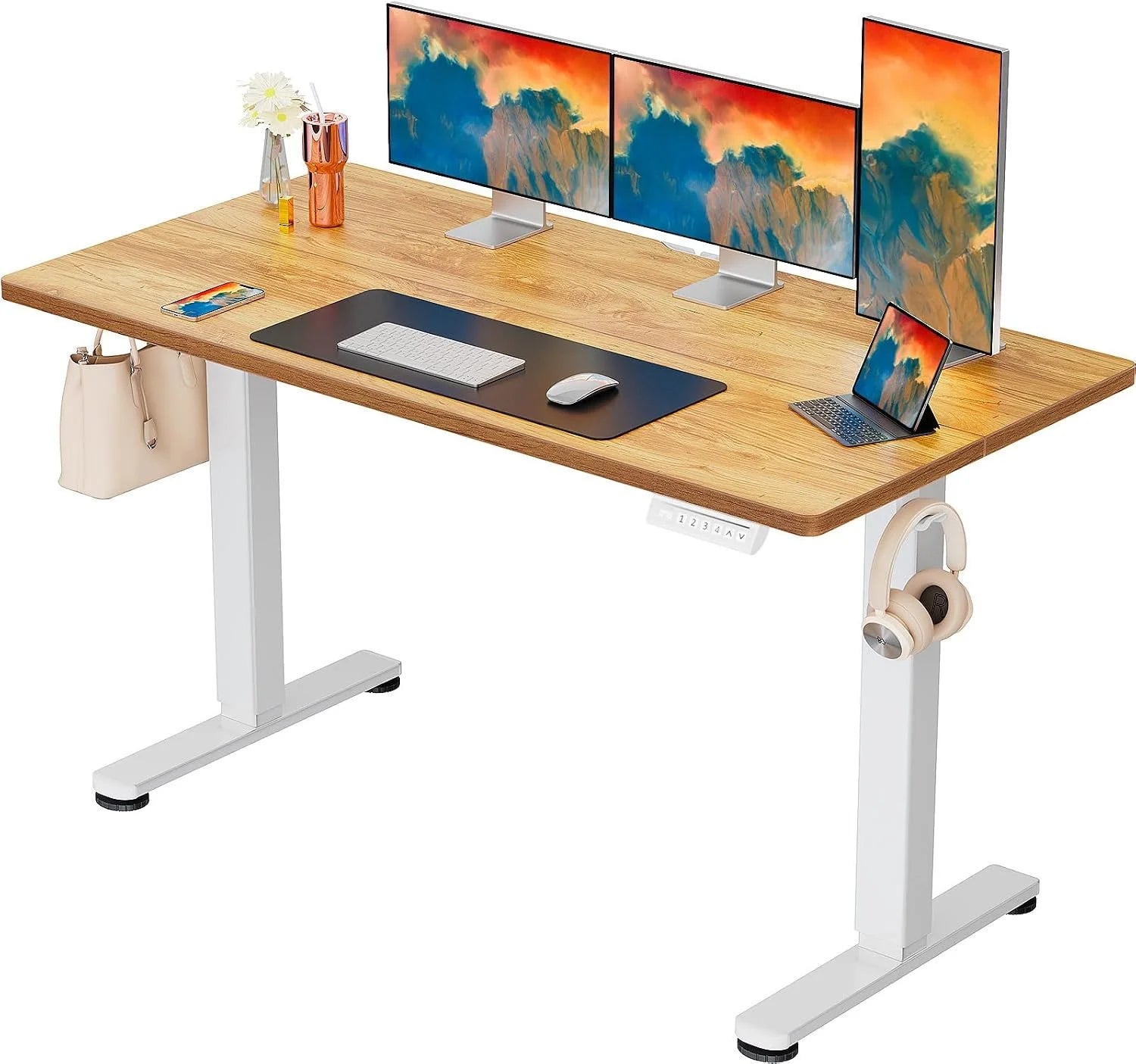 New Arrivals Height Adjustable Electric Standing Desk, 48 x 24 Inches Sit Stand up Desk - Image 23
