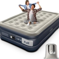 Alternative view of New Arrivals Queen Air Mattress with Built in Pump, 18 Raised Comfort Inflatable Blow up Mattress, Upgraded Support Structure