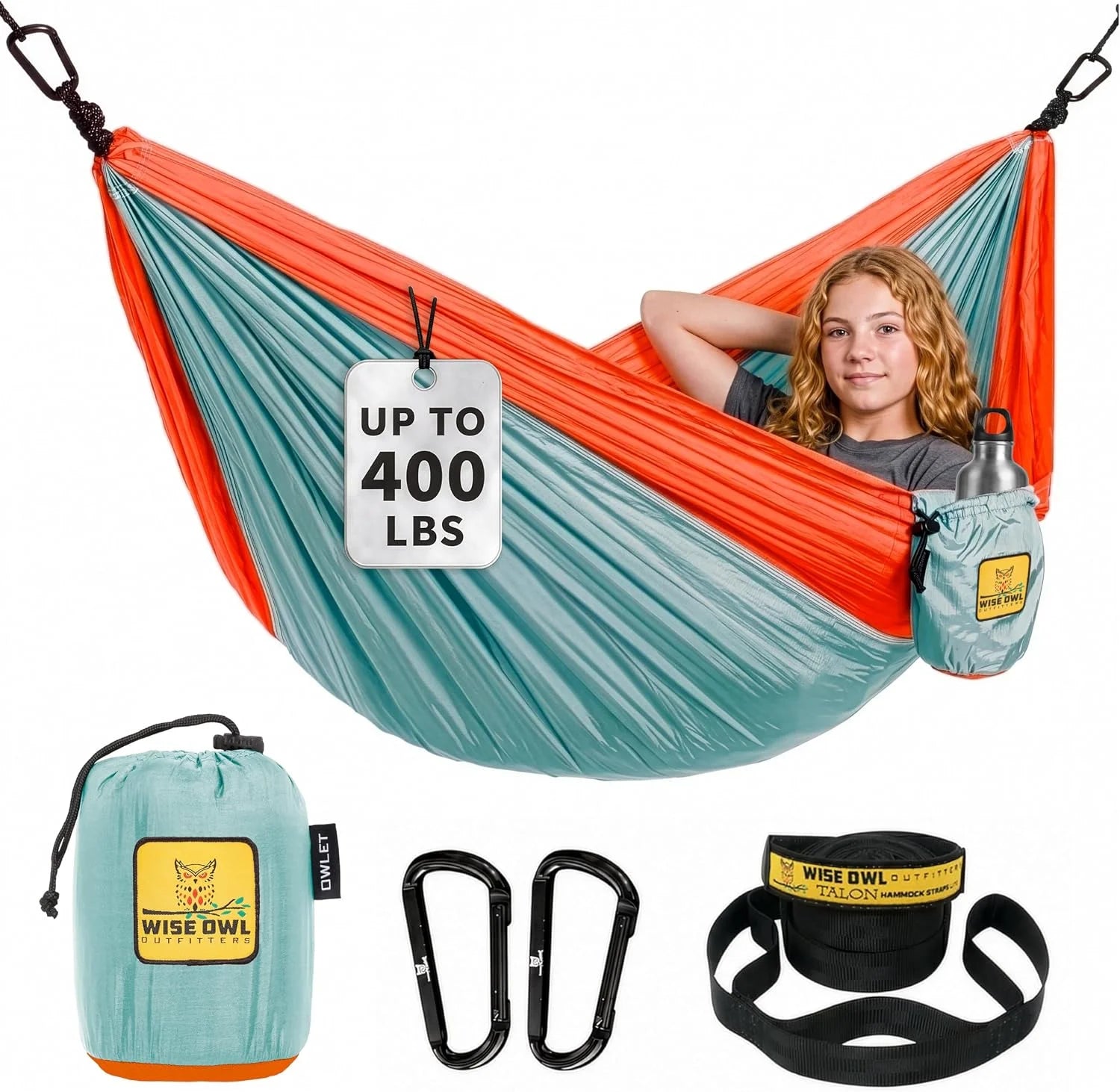 New Arrivals Owl Outfitters Camping Hammock " up to 500lbs Portable Hammock with Tree Straps " Travel, Backpacking - Image 3