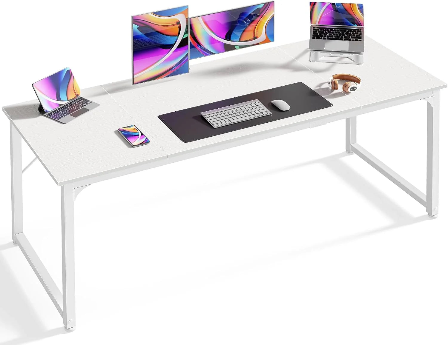 New Arrivals Computer Desk, 55 Inch Home Office Desk - Image 7