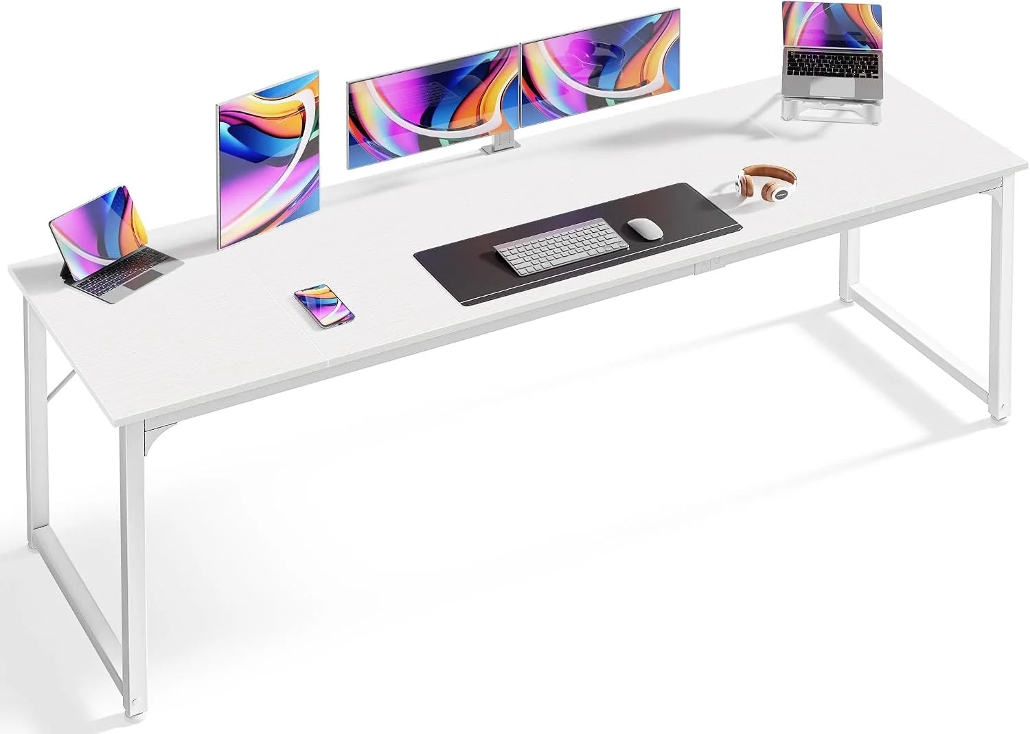 New Arrivals Computer Desk, 55 Inch Home Office Desk - Image 8