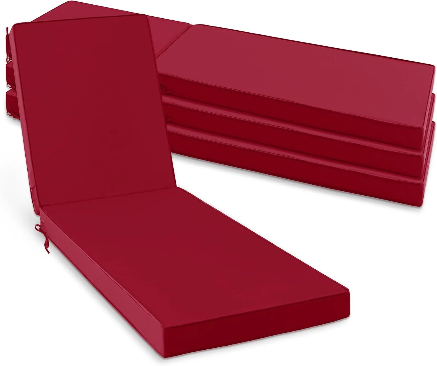 New Arrivals Chaise Lounge Cushions Outdoor Set of 2, Waterproof and Fade Resistant Sun Lounger Replacement Cushion - Image 11