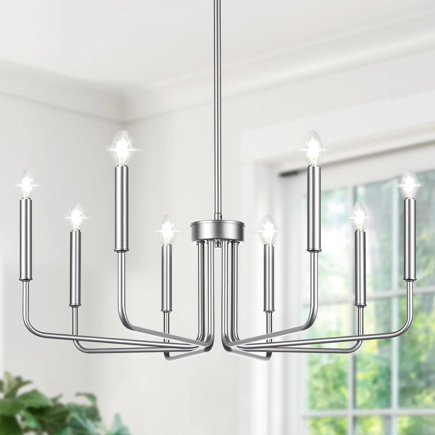 6-Light Farmhouse Chandelier for Dining Room Lighting Fixtures Hanging bifanuoyard - Image 2
