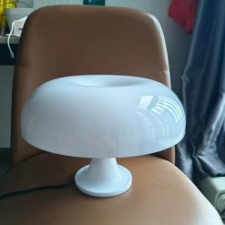 Alternative view of Anykonio Orange Mushroom Lamp, Bulb Included, Mid Century Modern Table Lamp for Bedroom bifanuoyard