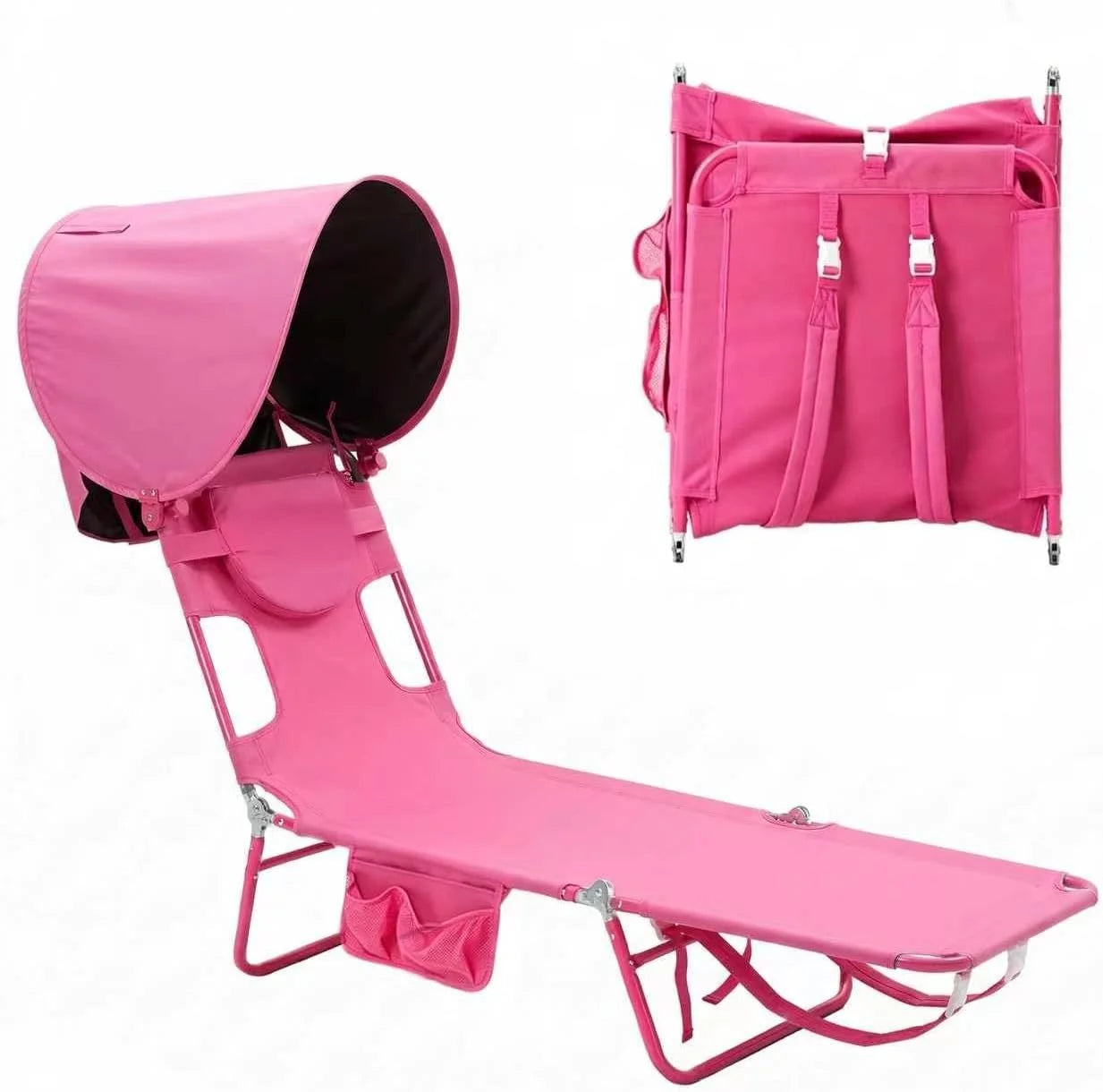 New Arrivals Lay Flat Tanning Chair, Face Down Lounger, 5-Position Reclining, Heavy-Duty 300 lb Capacity - Image 15