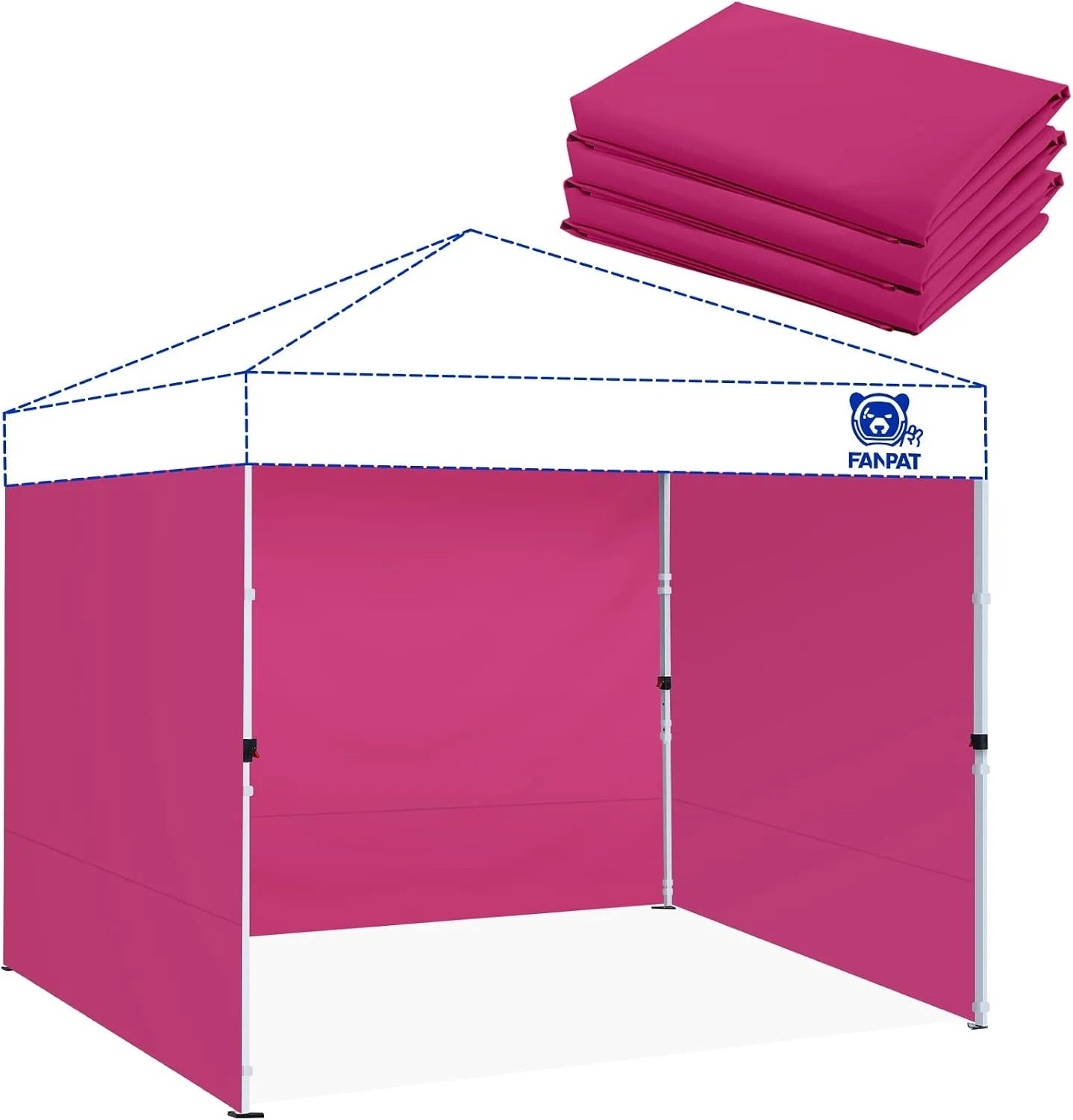 New Arrivals 10×10 Canopy Sidewalls for Canopy Frame, White (3Pcs Sidewalls Only) - Image 19