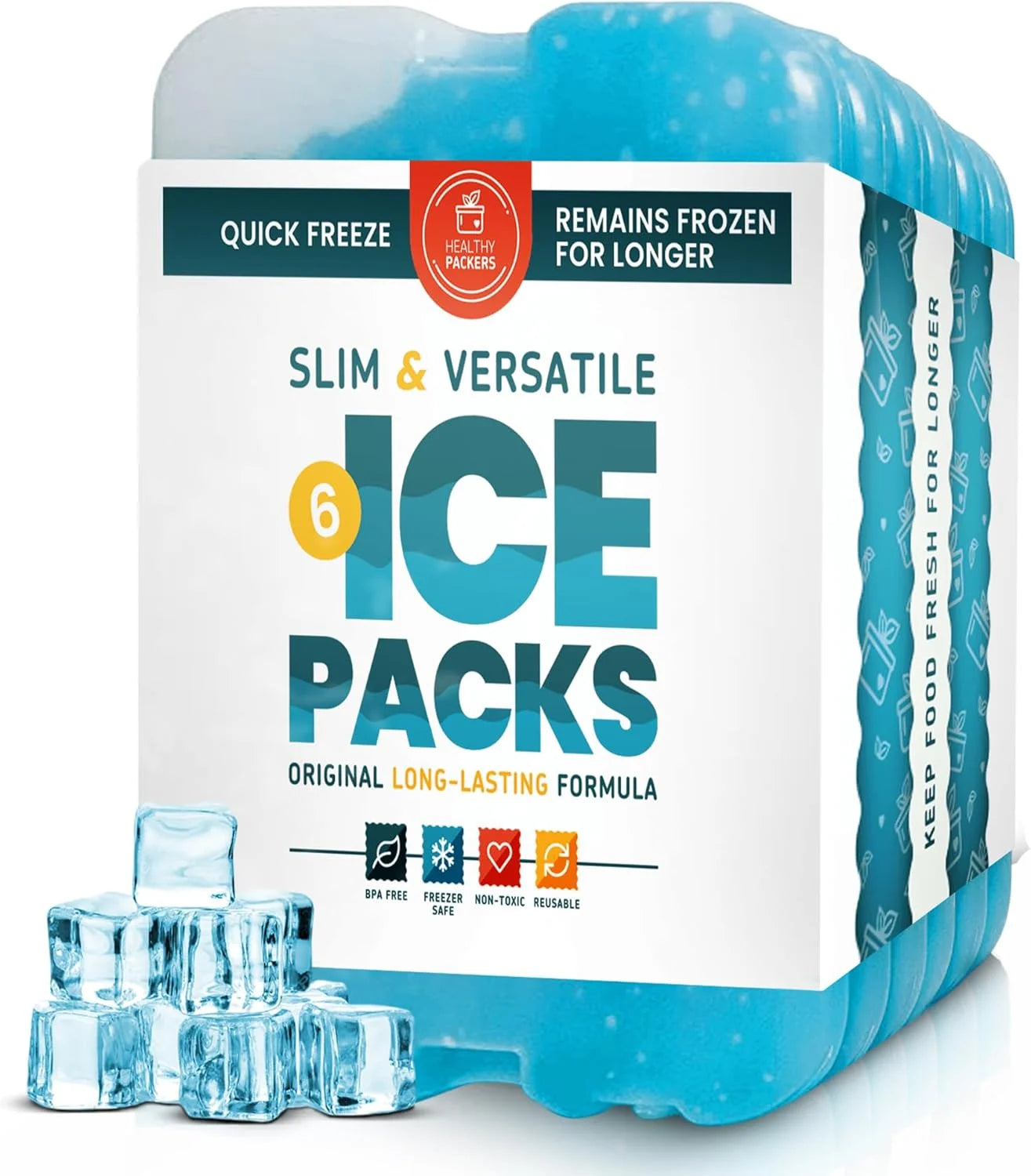 New Arrivals Packers Ice Packs for Lunch Boxes & Coolers " Freezer Packs " Original Cool Pack - Image 3