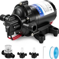 Alternative view of New Arrivals 33-Series Industrial Water Pressure Pump 110V AC 4.0GPM 50PSI RV Fresh Water Diaphragm Pump include Garden