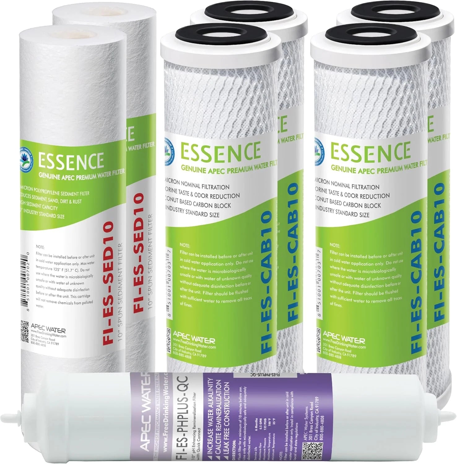 New Arrivals Water FILTER-MAX-ES50 Reverse Osmosis Filter Replacement Set, 50 GPD " For Home Projects