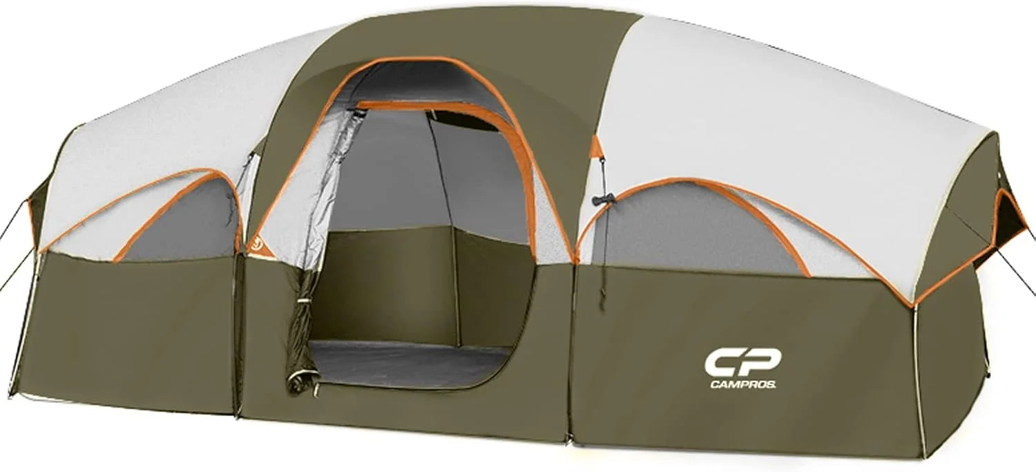 CAMPROS CP Tent 8 Person Camping Tents, Weather Resistant Family Tent, 5 Large Mesh Windows bifanuoyard - Image 3