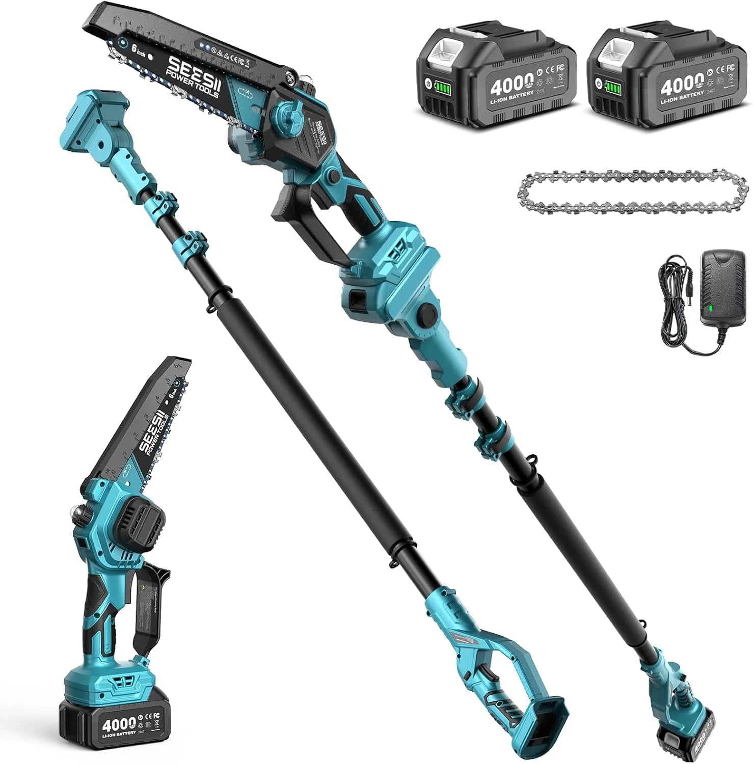 New Arrivals 6 Inch Mini Electric Chainsaw Cordless Battery Powered - Image 3