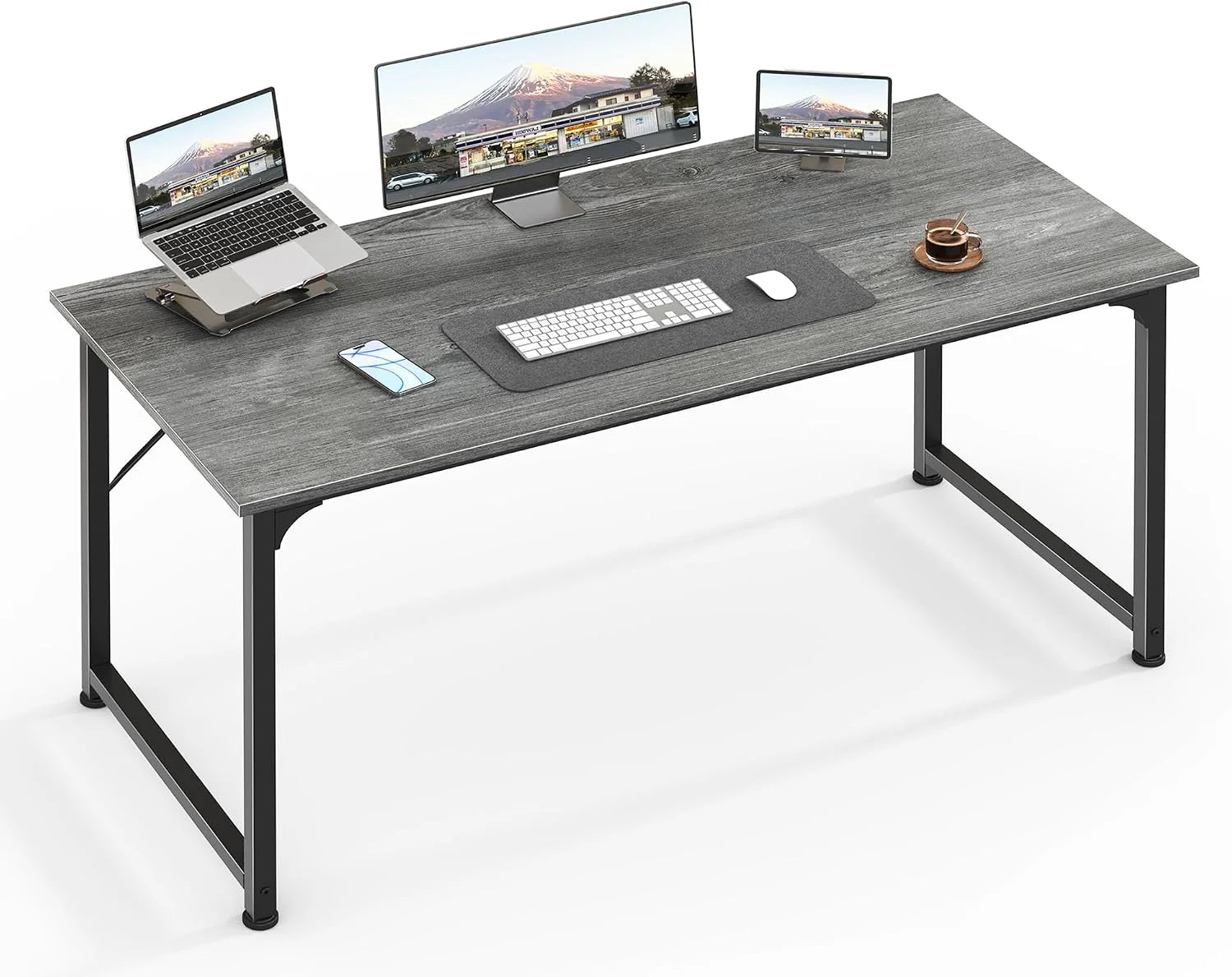 New Arrivals Computer Desk, 55 Inch Home Office Desk - Image 11